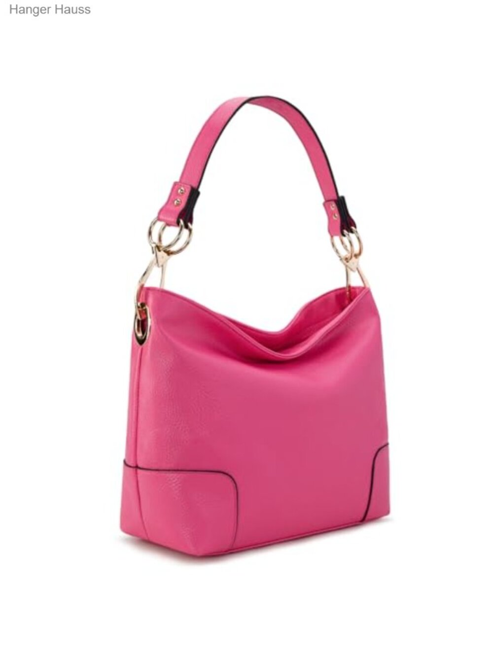 Faux Leather Hobo Bag Top Handle Satchel Shoulder Purse